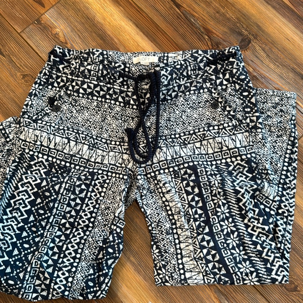 Loft Soft Drawstring Waist And Elastic Bottoms - image 1